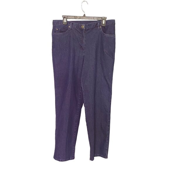 Ruby Rd Women's Size 10 Straight Leg Comfort Band Jeans Blue - Picture 1 of 7